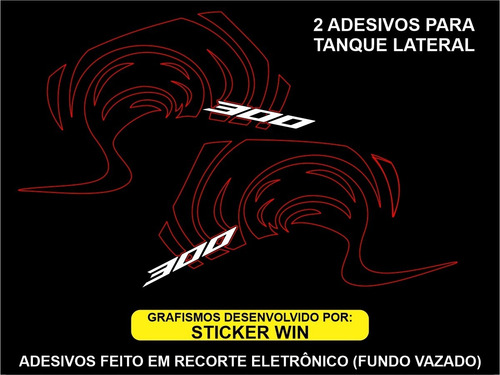 Adesivos Cb 300f Twister 2023 Tanque Lat. + Interno Roda V4