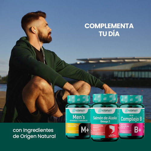 Solanum Pack Multi Hombre, Minerales,complejo B Y Omega 3