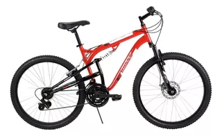 Bicicleta De Montaña Huffy Highland Rodada 26 Frenos Shiman Color Rojo