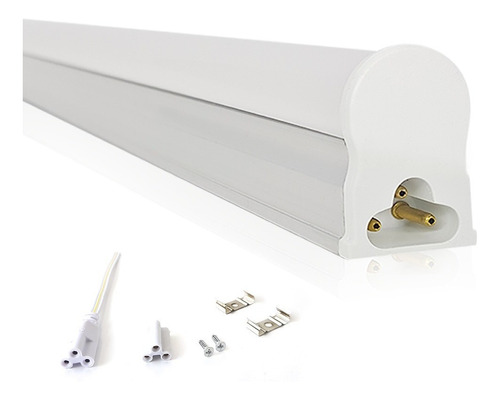 Led Tubular T5 120cm 20w C/calha Completa Luz Frio