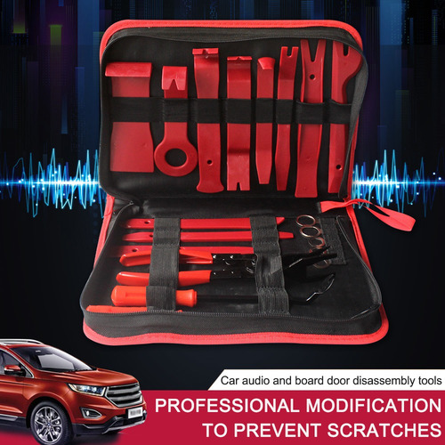 Kit De 19 Herramientas Para Quitar Molduras Y Radio De Coche