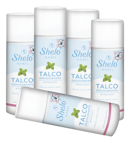 Crema Desodorante Para Pies Shelo Nabel® 60ml. 5 Pzas