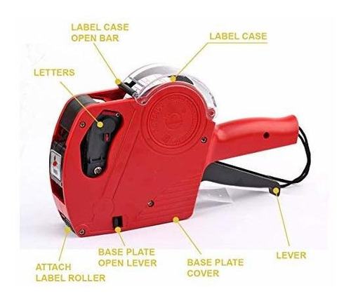 Imagen 3 de 7 de Kit De Máquina Etiquetadora De Precios, Rojo