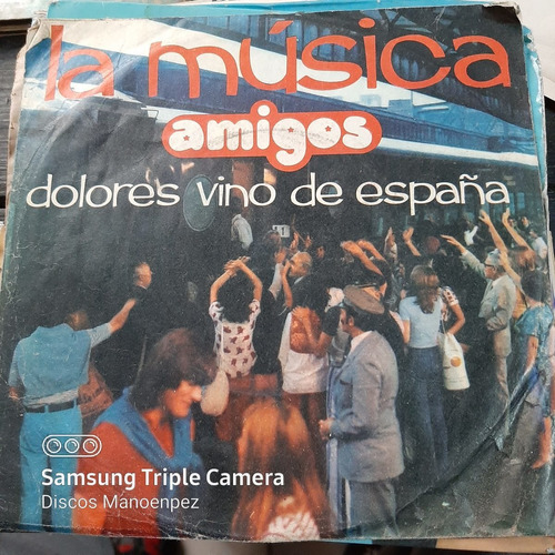 Simple Sobre Amigos La Musica Dolores Vino De España Mh C24