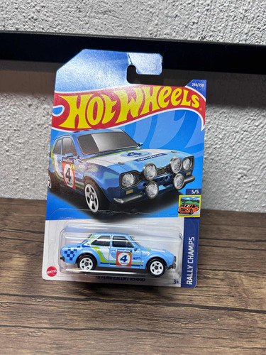 Hot Wheels '70 Ford Escort Rs1600 Azul #244 - 2022