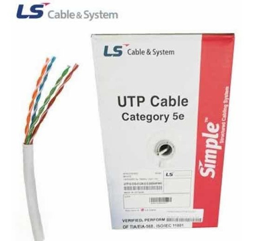 Cable Utp 5e 100% Cobre X 305 Metros Rj45 Redes