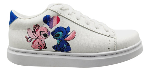 Tenis Bordados De Stitch Corazón, Para Niños Y Grandes