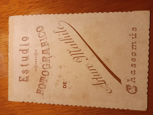 Fotografía Antigua Tarjeta Álbum, Comunión. Mathile (Usado)