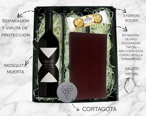 Regalo Box Mosquita Muerta + Kit Accesorios + Choco. Ferrero