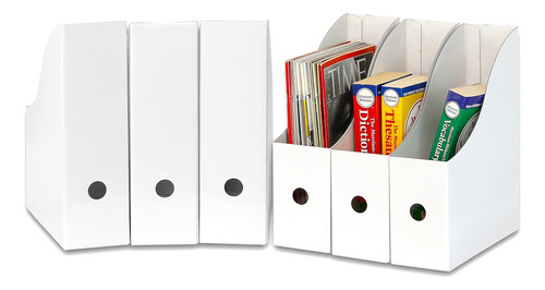 Caja Organizadora De Portafolios Blancos (paquete De 6)...