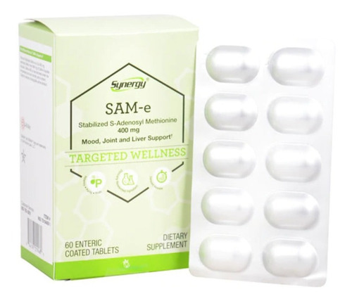 Sam-e 400 Mg 60 Tabletas Con Recubrimiento Entérico