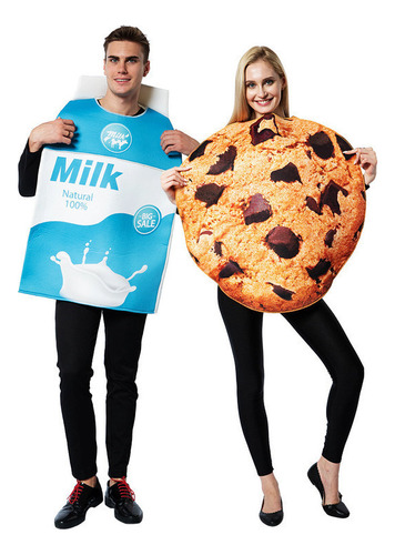 Disfraz De Halloween Para Pareja Jugando Con Galletas Lec