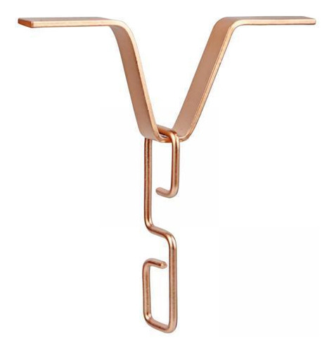 6 Elegante Colgador De Gancho En Forma De V Para Color Cobre