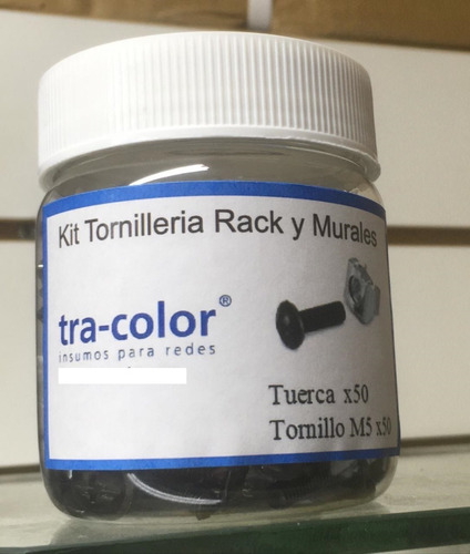 Kit De Tornillos Y Tuercas Jaula Frasco Rack X50 Unidades