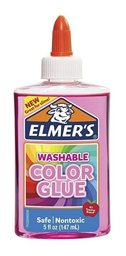 Elmer Lavable Translúcido De Color Pegamento, Rosa, 5 Onzas,