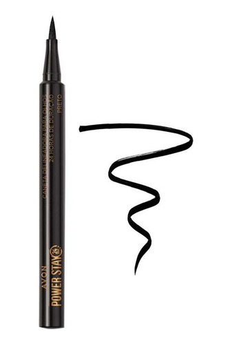 Caneta Delineadora Líquido Power Stay Preto 1,2ml - Avon