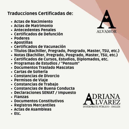 Imagen 2 de 3 de Intérprete Público Inglés Traducciones Certificadas