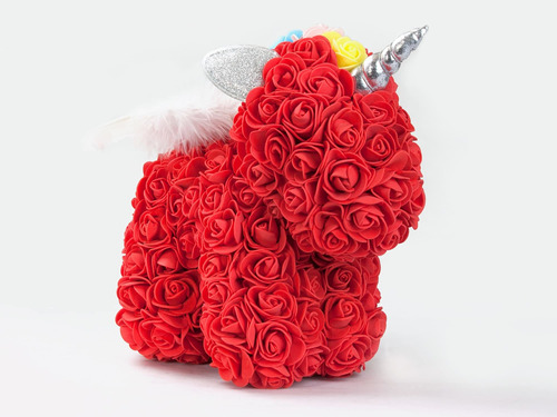 Unicornio Rosa Roja Ala Regalo Para Niña Decoracion Fiesta