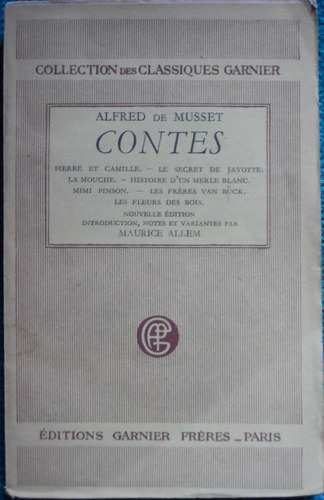 Libro Contes Alfred De Musset En Francés