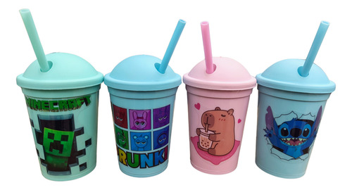 10 Vasos Personalizados Souvenirs Con Sorbete Roblox