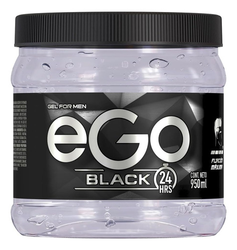 Gel Ego Black For Men Fijación Máxima 950 Ml. **