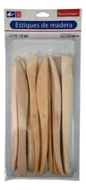 Comprar Set Con 12 Estiques De Madera Para Modelado Atl