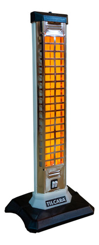 Estufa Electrica Vertical Cuarzo 1200w Calefactor 2 Velas