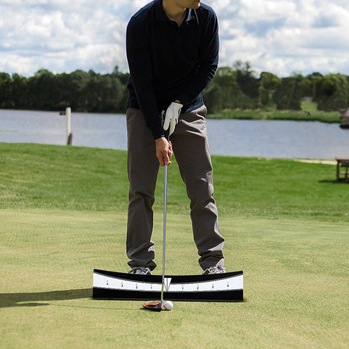 Alinhamento De Golfe Equilíbrio Olho Linha Colocando