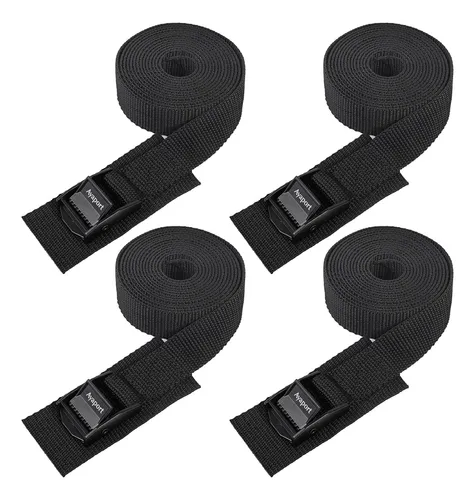 comprar Correas Para Amarre Ayaport , Negro , Con Hebilla , 4 Pcs