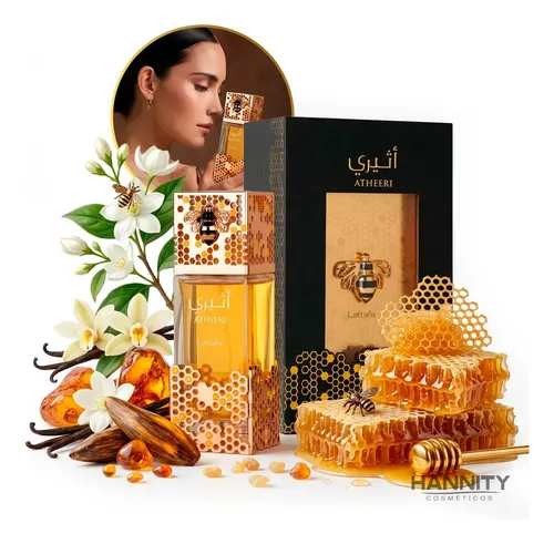 Perfume Atheeri Lattafa Eau De Parfum 100ml Feminino Hannity Cosmeticos