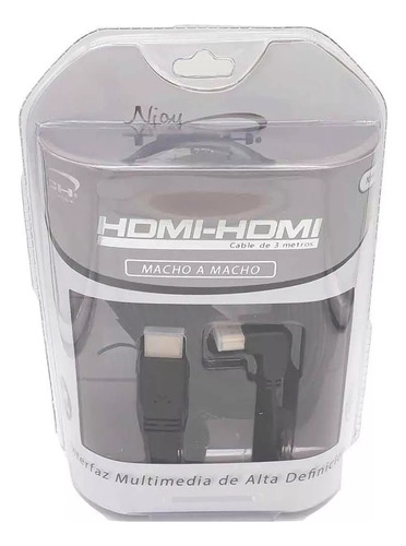 Cable Hdmi-hdmi 3metros Macho A Macho Njoy Tech Oferta