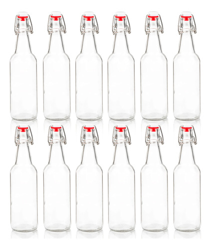 Ilyapa Botellas De Cerveza De Vidrio Transparente De 12 Onza