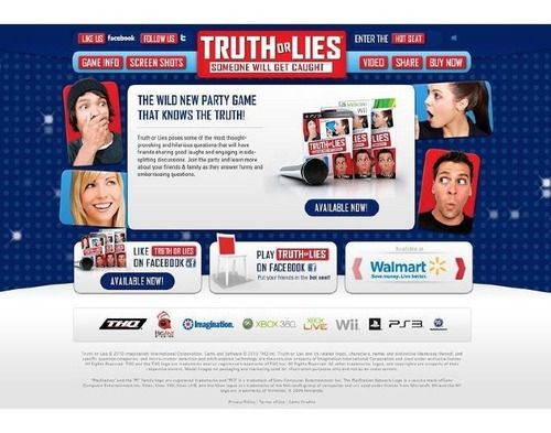 Imagem 2 de 5 de Jogo Truth Or Lies Ps3 Mídia Física Nota Fiscal