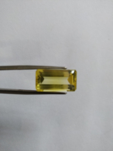 Berilo Amarelo Natural Extra, Heliodoro 01 Retangular 10 Ct Amarelo