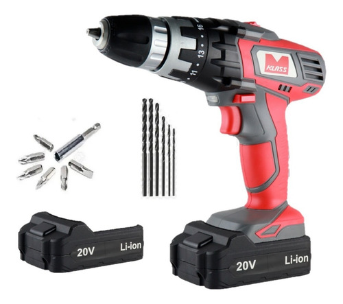 Imagen 1 de 6 de Taladro Atornillador 20v - 2 Baterias Litio Oferta Pf