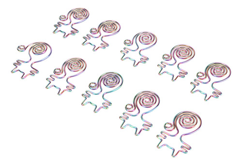 Lindos Clips De Papel Con Forma De Gato, 100 Piezas, Colorid