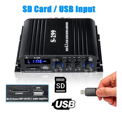 Mini Amplificador De Audio Receptor De 4.1 Canales Y