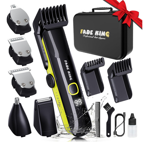 Fadeking® Recortadora De Barba Para Hombres, Kit De Aseo Imp