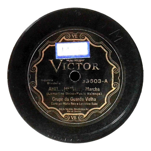 78 Rpm Mário Reis & Lamartine Babo 1932 Selo Victor 33603