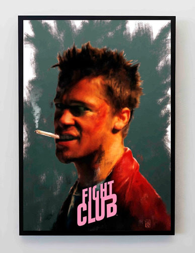 Cuadro 33x48cm Poster Fight Club Brad Pitt