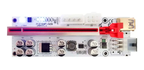 Riser Mineria V010-x Blanco Etherum Bitcoin Pci Usb3.0