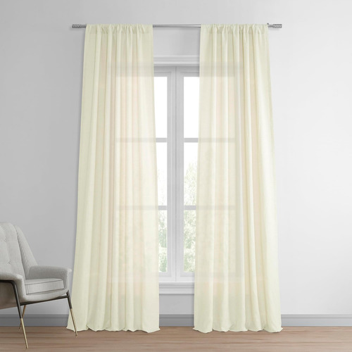 Hpd Half Price Drapes Cortinas Transparentes De Lino Francés