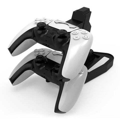 Imagen 6 de 8 de Base Soporte Cargador Doble 2 Joysticks Ps5 Play 5 Carga