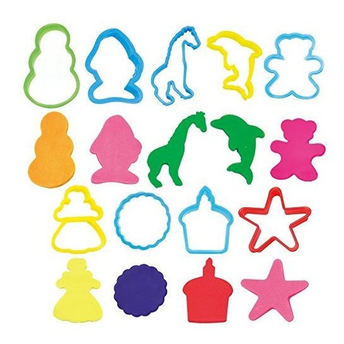 Kiddy Dough 24 Piezas De Herramientas Dough Y Clay Party Pac