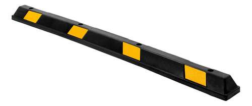 Tope Largo 1.8m Estacionamiento Antreflejante Seguridad Color Negro con amarillo