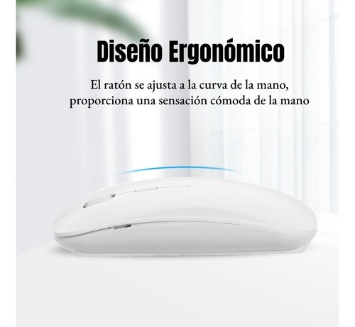 Imagen 5 de 9 de Mouse Inalámbrico Portátil Y Silencioso Con 4 Botones 2.4g