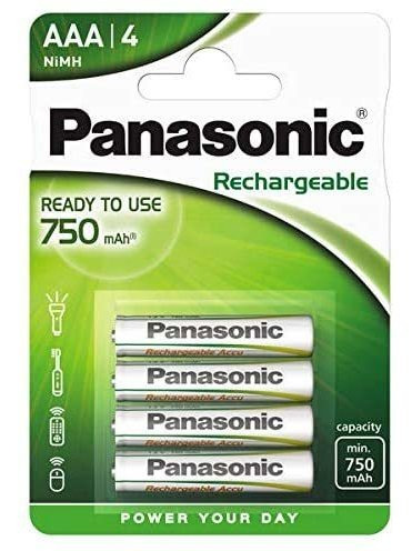 Panasonic Evolta 1600 Ciclo Aaa Batería Recargable 800 Mah (