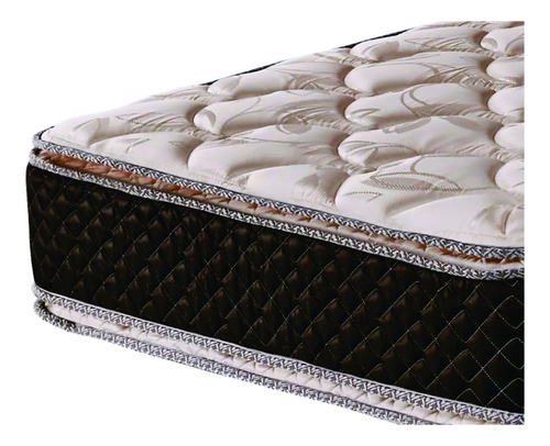 Colchón 1 plaza de espuma Cannon Espuma Exclusive beige y marrón - 80cm x 190cm x 29cm con doble pillow top