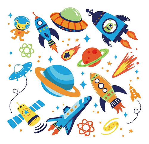 Super Space Explorer - Adhesivo Decorativo Para Pared