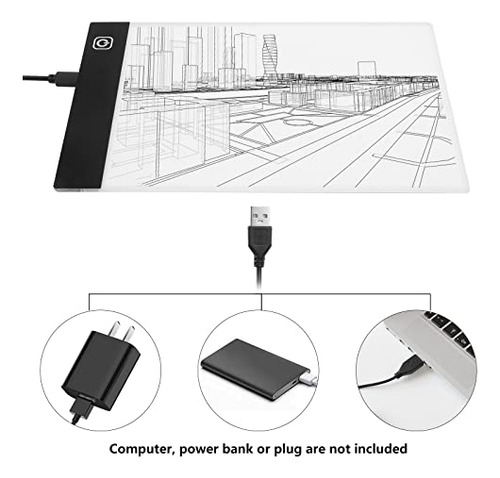 Flip Book Kit Con Light Pad - A5 Led Light Board / Box & 320